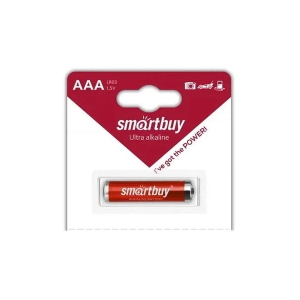 Батарейка SMARTBUY AAА LR03 1,5V  алкалиновая