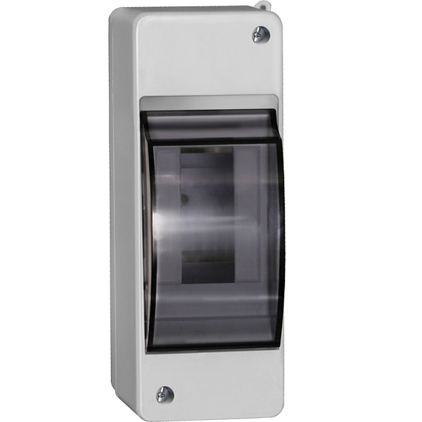Бокс пластиковый IEK  для автомата накладной на  2 модуля, прозрачная дверца