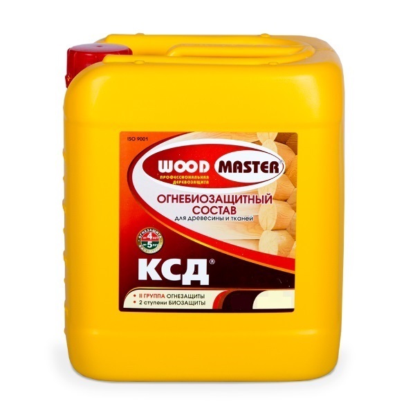 Пропитка для дерева и тканей огнебиозащита КСД РОГНЕДА (WOODMASTER) 10 кг (II группа защиты)
