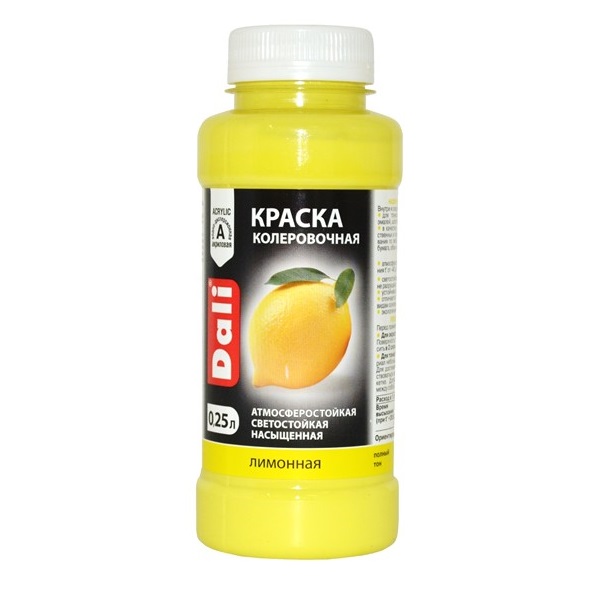 Колеровочная краска DALI 0.25л лимонная