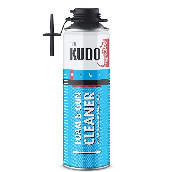 Очиститель монтажной пены KUDO HOME Foam & Gun Cleaner, 650 мл
