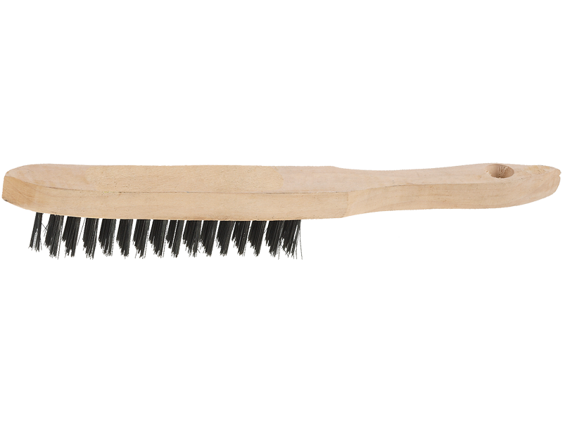 Щетка STAYER PROFI проволочная стальная с деревянной ручкой, 6 рядов