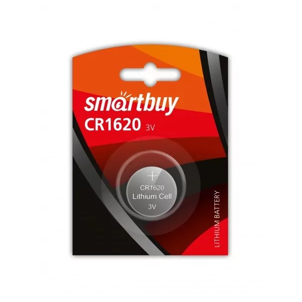Батарейка SMARTBUY CR1620 1шт. литиевая