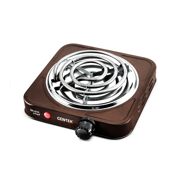 Плита электрическая 1 конфорка CENTEK CT-1508 1000Вт 140мм, стальной тэн, медь