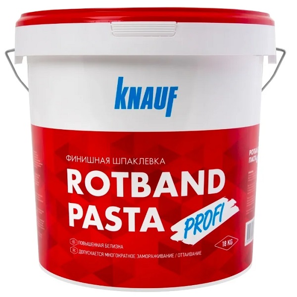 Шпатлевка КНАУФ Ротбанд паста Профи, 18кг