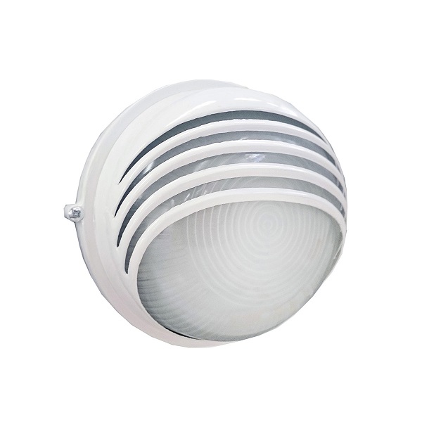 Светильник влагозащит. термостойкий CAMELION Е27 100Вт Proof Light C01 IP54 белый круглый