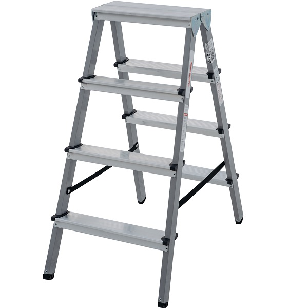 НОВАЯ ВЫСОТА 1140204 Стремянка двухсторонняя сталь 4 ступеней, 87см, 4,4кг