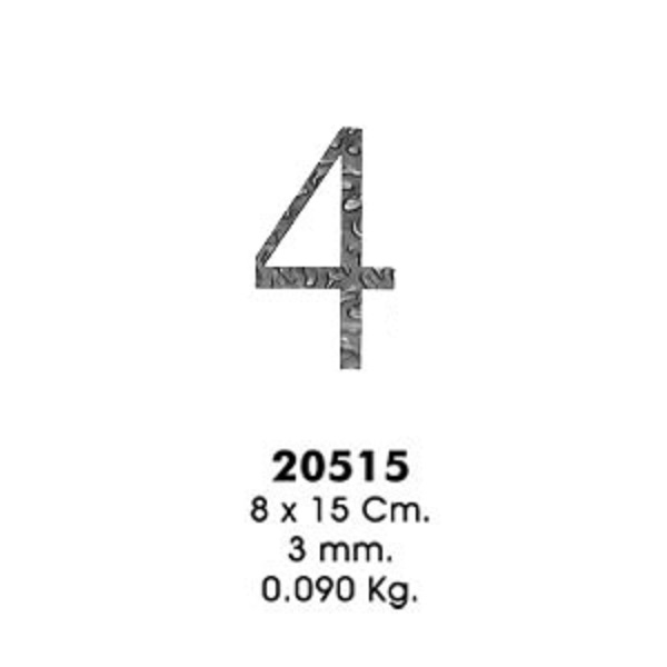 Декоративный элемент 20515-4 (8х15см, 3,0мм, 0,090кг)