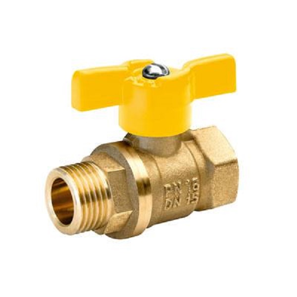 Кран БОЛОГОЕ шаровый газовый НВ бабочка (15) 1/2"