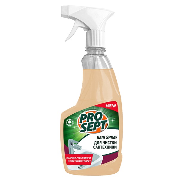PROSEPT Bath Spray Средство для удаления известкового налета и ржавчины, 500мл, спрей