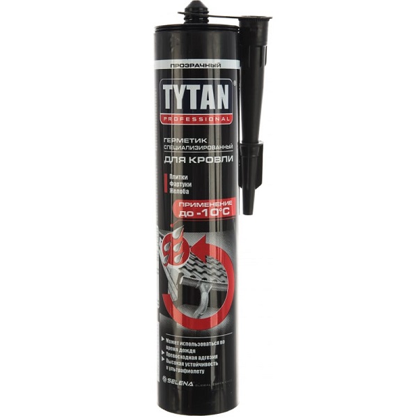 Герметик для кровли и водостоков TYTAN Professional эластичный белый, 310 мл