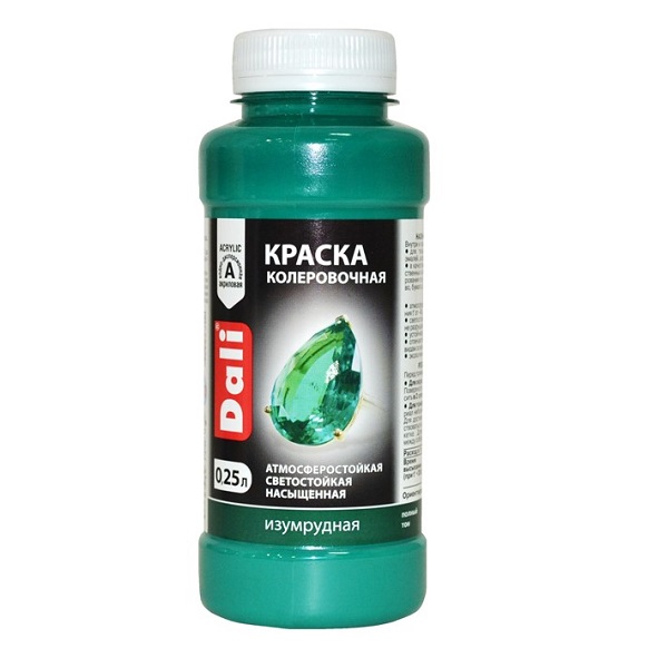 Колеровочная краска DALI 0.25л изумрудная