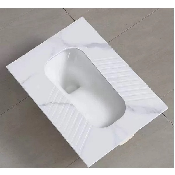 Чаша Генуя керамическая REDO Белый мрамор, вертикальный выпуск