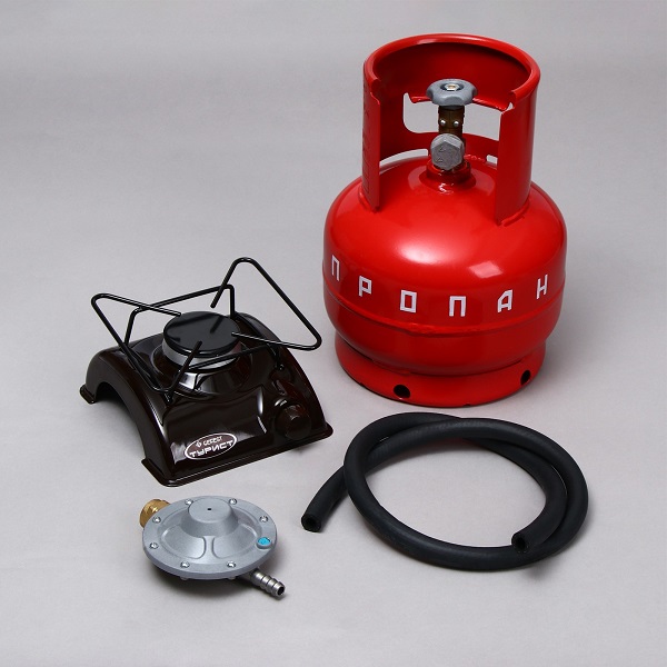 Газовый комплект ТУРИСТ баллон 5 л, редуктор РДСГ 1-1,2, плита ПГТ-1