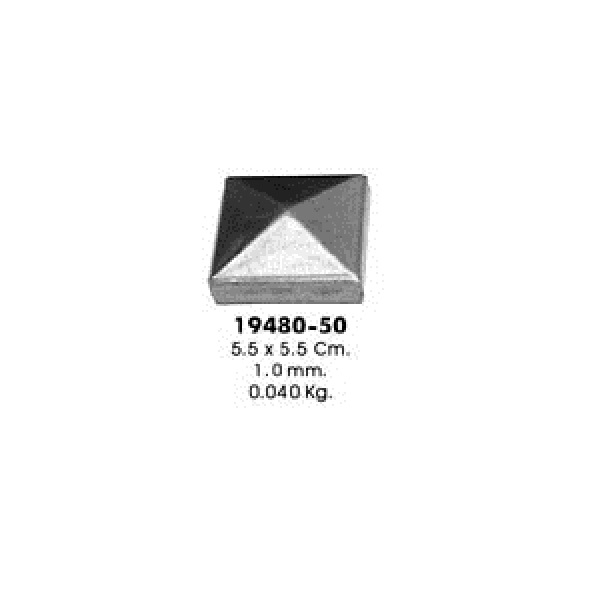 Декоративный элемент 19480-50  загл. 50х50мм (5,5х5,5см, 1,0мм, 0,040кг)