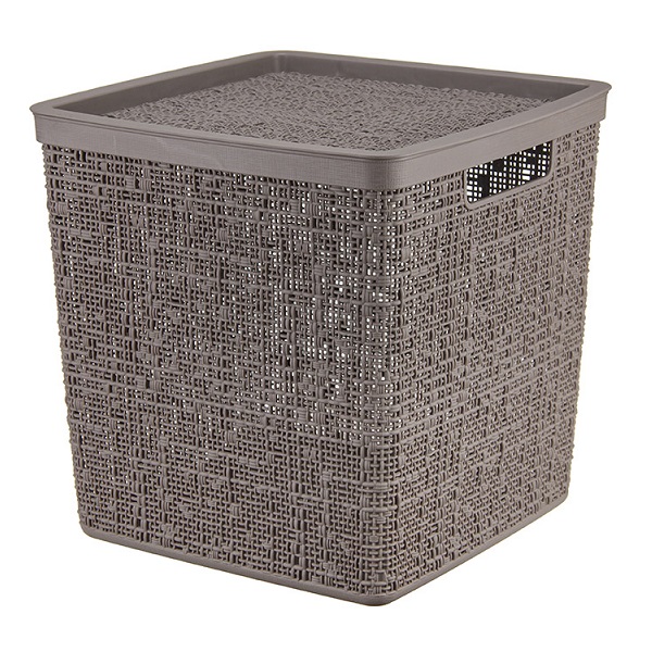 Контейнер для хранения 17л IDEA Бязь с крышкой