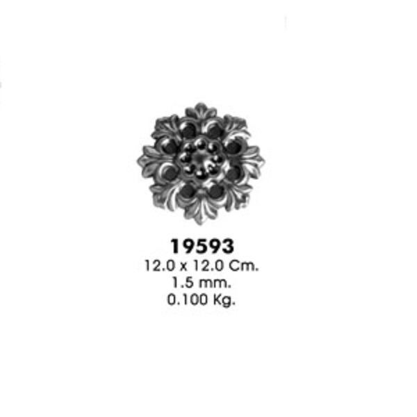 Декоративный элемент 19593 (12,0х12,0см, 1,5мм, 0,100кг)