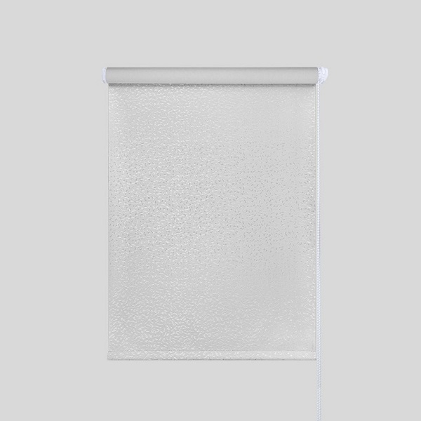 Рулонная штора Блэкаут Кристал серый 42,5*175см