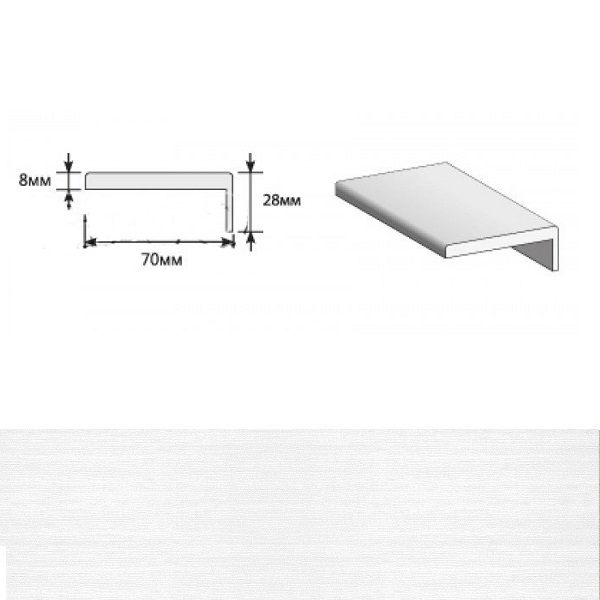 EL PORTA Наличник телескопический Snow Veralinga 70х2150х8мм