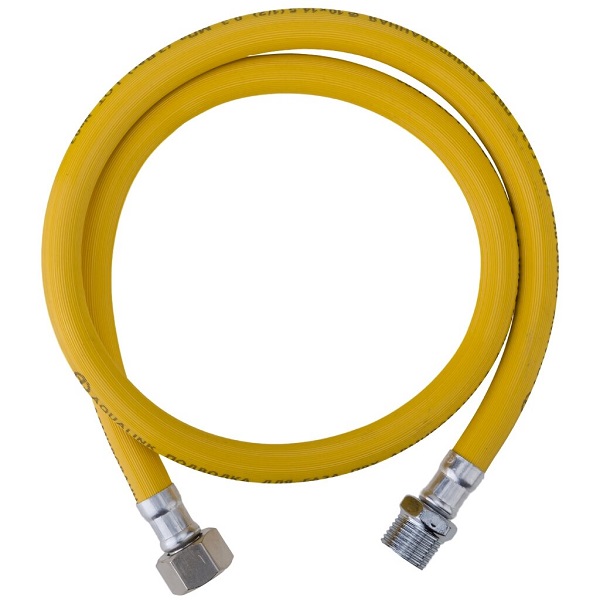Газовый шланг ПВХ армированный, желтый Г/Ш 1/2"-4.0м