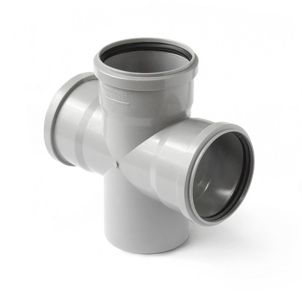 Крестовина Ø 110х110х110 мм 87° полипропилен