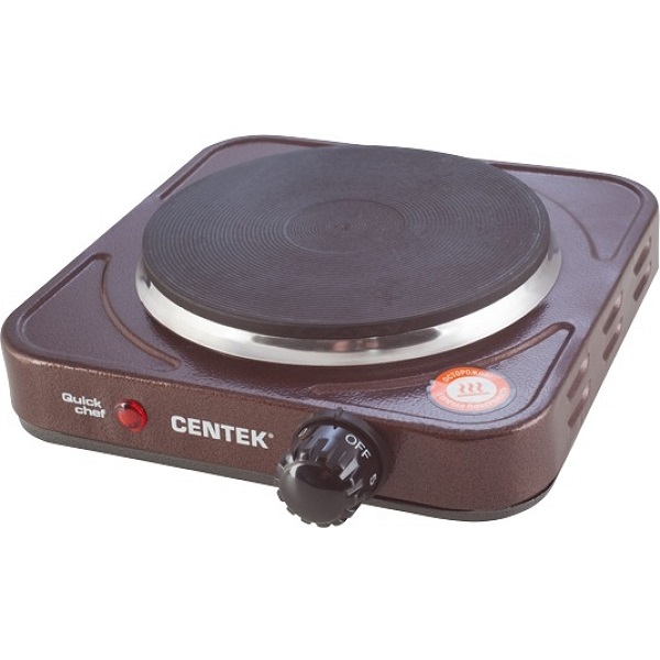 Плита электрическая 1 конфорка CENTEK CT-1506 1000Вт 155мм, чугун, медь
