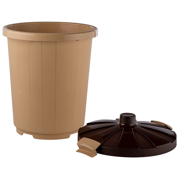 Бак с крышкой 105 л Элластик,  бежевый