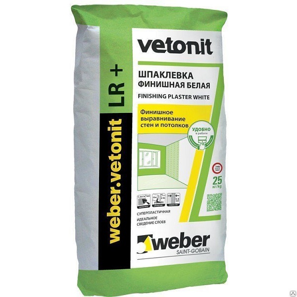 Шпаклевка WEBER VETONIT LR+ финишная белая 20кг