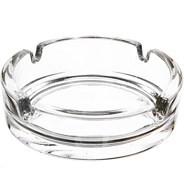 Пепельница стекло 11 см  прозрачная BISTRO PASABAHCE