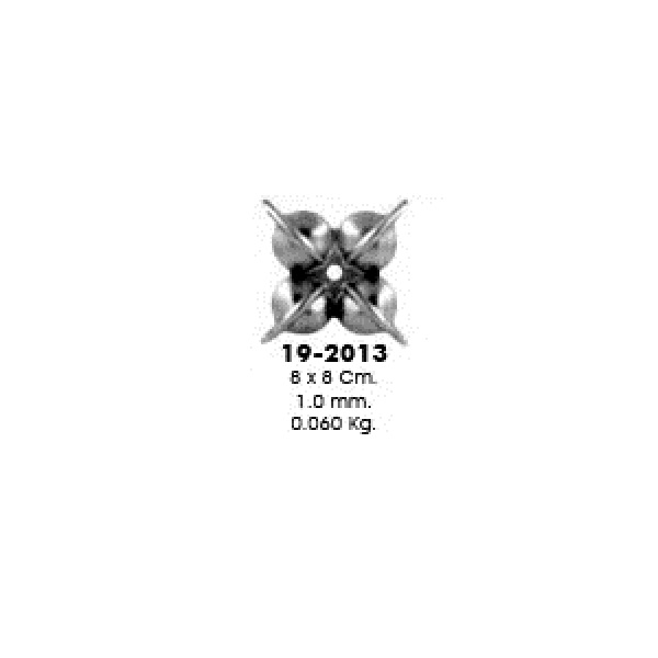 Штампованный элемент 19-2013 (8х8см, 1,0мм, 0,060кг)