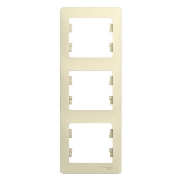 SchE Glossa БЕЖЕВЫЙ Рамка вертикальная  3-постовая