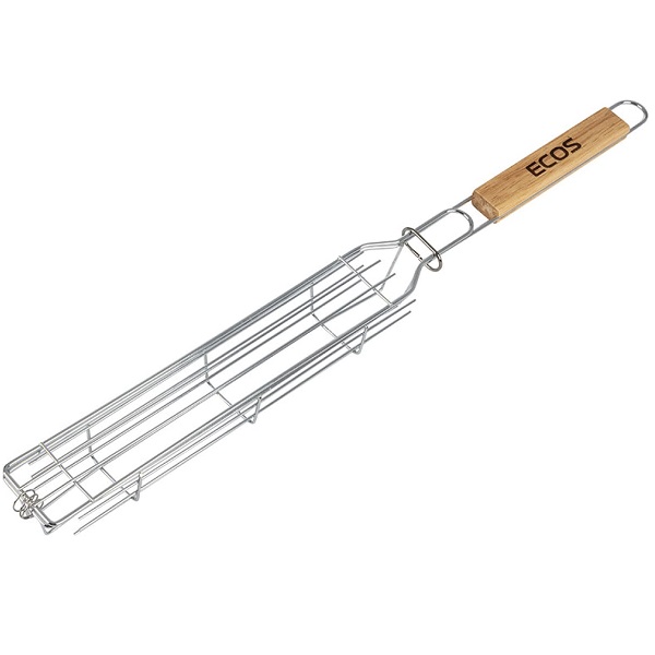 Решетка для барбекю 25х4х3,5см, ECOS 9710D деревянная ручка