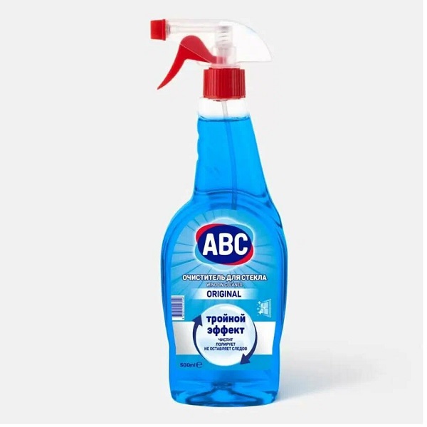 ABC очиститель для стекол, спрей 500 мл ORIGINAL ОРИГИНАЛ