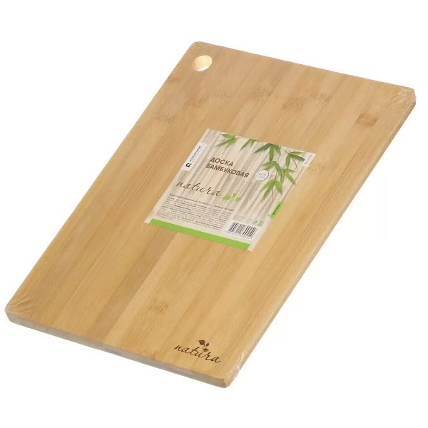 Доска разделочная бамбук 32х22х0.8см ATMOSPHERE Натура, с отверстием