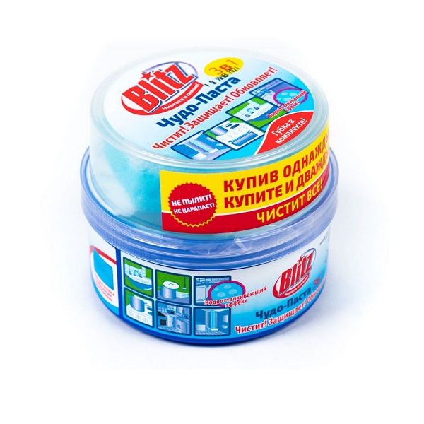 BLITZ Чудо-Паста чистящая паста с губкой, 400г