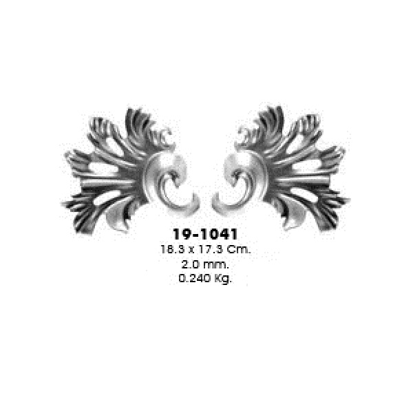 Штампованный элемент 19-1041 (18,3х17,3см, 2,0мм, 0,240кг)