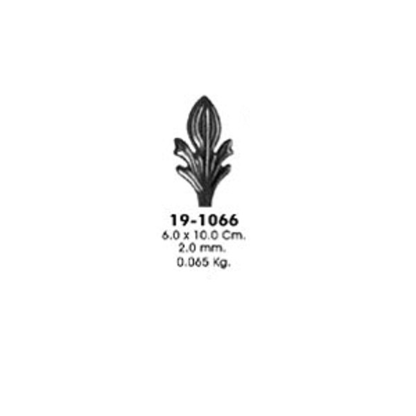 Штампованный элемент 19-1066 (6,0х10,0см, 2,0мм, 0,065кг)