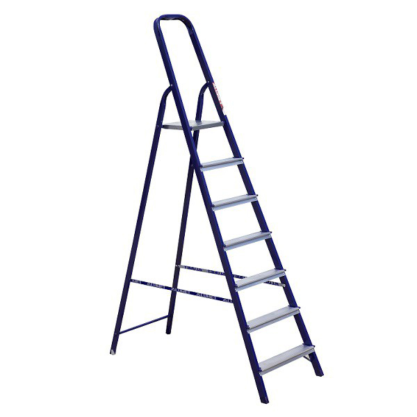 ALUMET Стремянка стальная 7 ступеней, 221 см, 7,5 кг