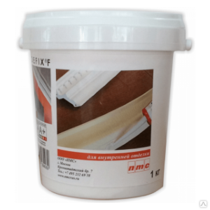 ADEFIX F клей-шпатлевка для крепления изделий из пенополистирола и полиуретана белый,1кг