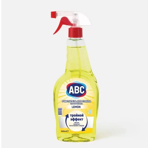 ABC очиститель для стекол, спрей 500 мл LEMON ЛИМОН