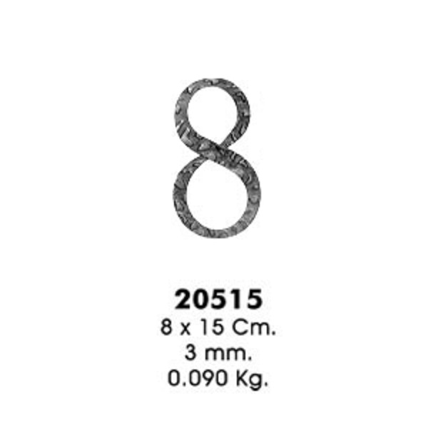 Декоративный элемент 20515-8 (8х15см, 3,0мм, 0,090кг)