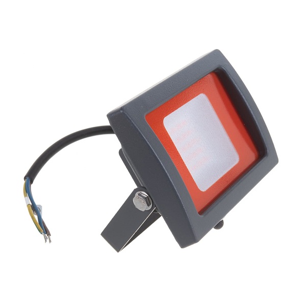 Прожектор светодиодный JAZZWAY PFL-SC-20W Red, красный свет, IP65