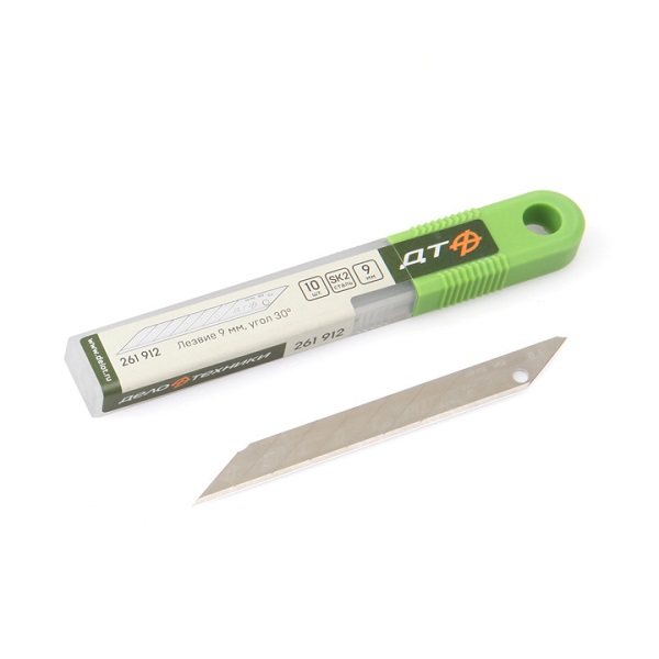 Лезвия  9мм сегментированное ДЕЛО ТЕХНИКИ, 10шт