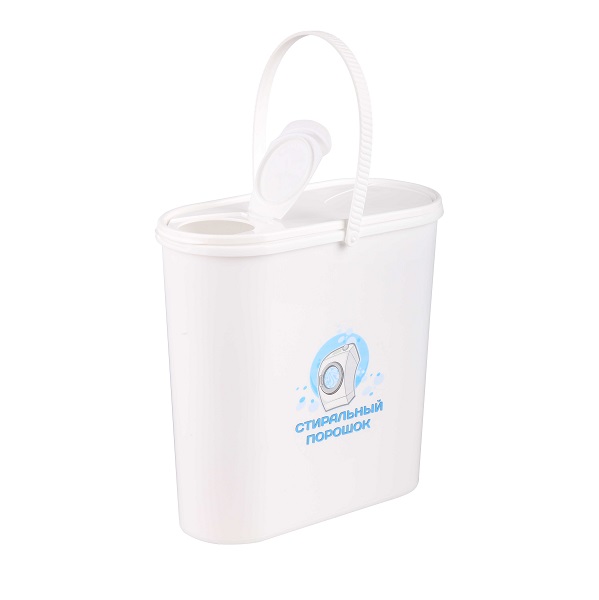 Контейнер для стирального порошка 6,0л АЛТЕРНАТИВА белый
