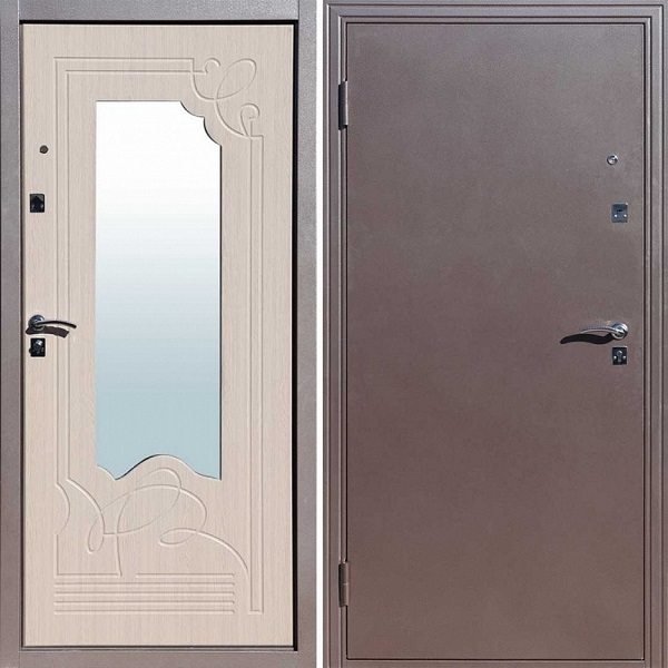 Дверь стальная Ampir БЕЛЕНЫЙ ДУБ 960 левая
