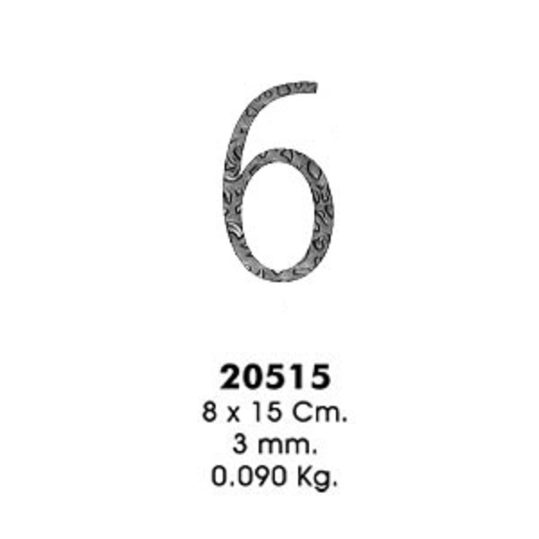 Декоративный элемент 20515-6 (8х15см, 3,0мм, 0,090кг)