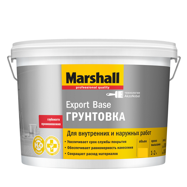 Грунтовка Marshall Export Base глубокого проникновения  2,5л для наружных/внутренних работ