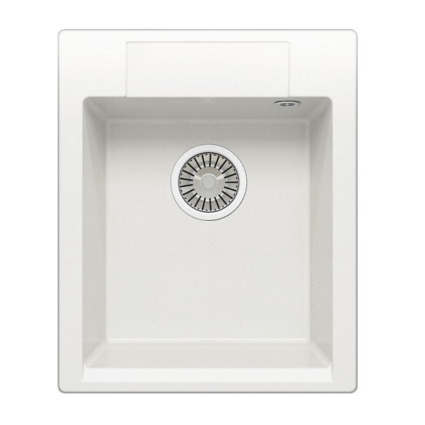 Мойка композитная врезная прямоугольная TOLERO GELCOAT Casilla-420 420х510мм, белый хлопок