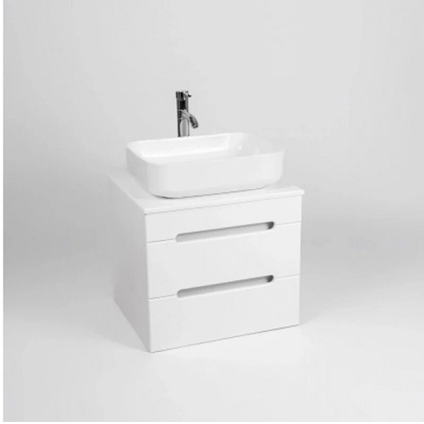 VIANT МАРСЕЛЬ 66 /белый/ подвестная тумба со столешницей, 2 ящика