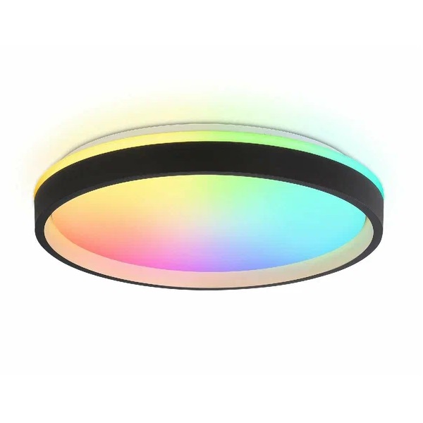 Люстра AMBRELLA LIGHT FZ610 66Вт 3000-6500K+RGB, до 18м2, ПДУ, черный/золото